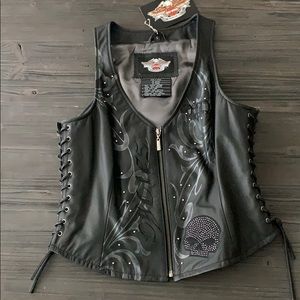 NWT! Harley-Davidson leather vest